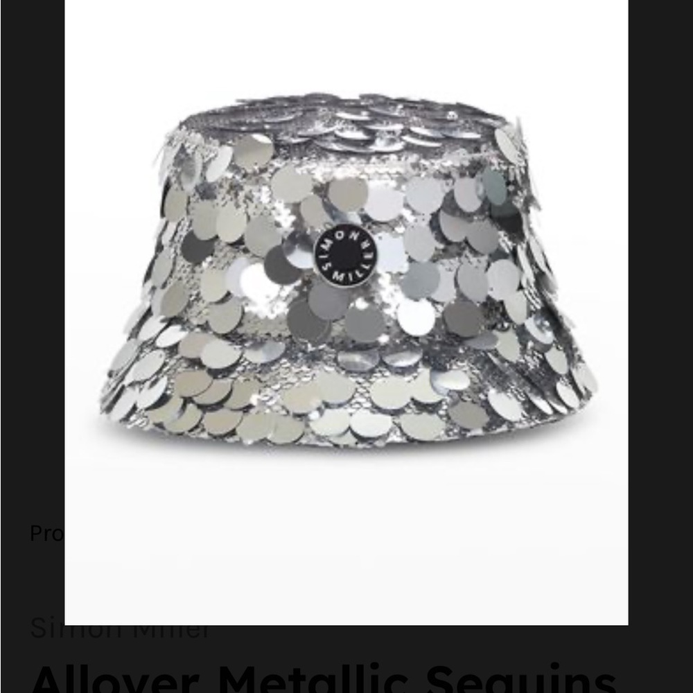 Simon Miller All Over Sequins Bucket Hat (Authentic)